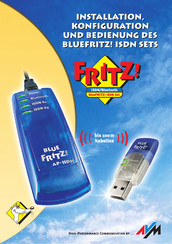avm blueFritz! ISDN Set Installation, Konfiguration Und Bedienung