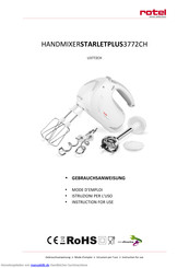 ROTEL U3772CH Gebrauchsanweisung