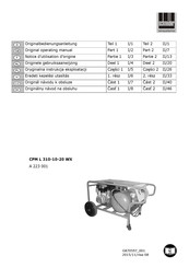 Schneider Airsystems CPM L 310-10-20 WX Original Bedienungsanleitung