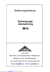 MMF M14 Bedienungsanleitung