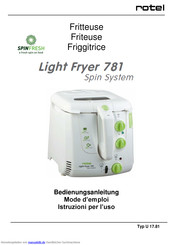 Rotel Light Fryer 781 Bedienungsanleitung
