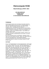 Robotron KC85 Beschreibung