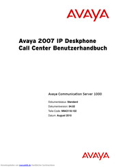 Avaya 2007 Benutzerhandbuch