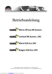 HANNL Micro XPress RB Autom. Betriebsanleitung