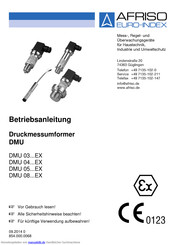 afriso DMU 04...EX Series Betriebsanleitung