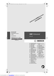 Bosch GIM Professional 120 Originalbetriebsanleitung