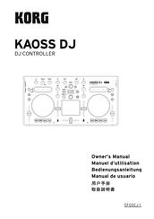 Korg KAOSS DJ Bedienungsanleitung