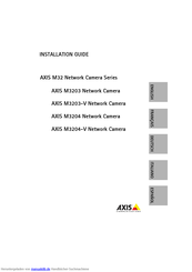 Axis M3203-V Installationsanleitung