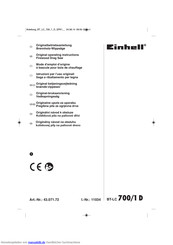 EINHELL BT-LC 700/1 D Originalbetriebsanleitung