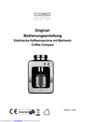 Caso Design Coffee Compact Original Bedienungsanleitung