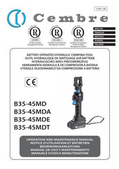 Cembre B35MDT Bedienungsanleitung