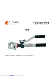 Glomar HPO 6-300/240 Bedienungsanleitung