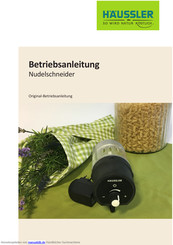 HAUSSLER ASV 2017 Betriebsanleitung