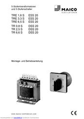 Maico TRE 3 Montage- Und Betriebsanleitung