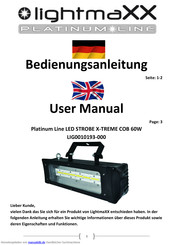Lightmaxx PLATINUM LINE Bedienungsanleitung