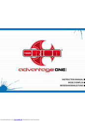 Team Orion Advantage ONE 405 Bedienungsanleitung