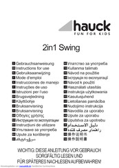 Hauck 2in1 Swing Gebrauchsanweisung