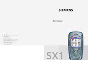 Siemens SX1 Bedienungsanleitung