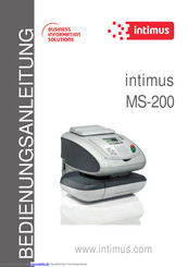 intimus MS-200 Bedienungsanleitung