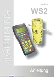 ALGE-Timing Windspeed WS2 Anleitung
