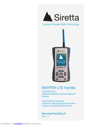 SIRETTA SNYPER-LTE Spectrum Benutzerhandbuch