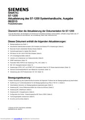 Siemens SIMATIC S7-1200 Handbücher | Manueller