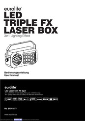 EuroLite LED Triple FX Laser Box Bedienungsanleitung