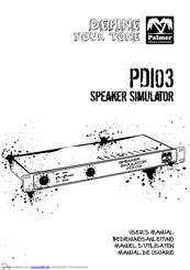 Palmer PDI03 Bedienungsanleitung