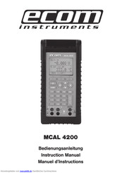 Ecom Instruments MCAL 4200 Bedienungsanleitung