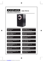 Konig Electronic HAV-TR110 Anleitung