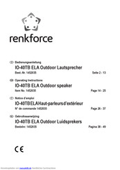 Renkforce IO-40TB ELA Bedienungsanleitung