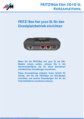 FRITZ! Box FON 5010 SL Kurzanleitung