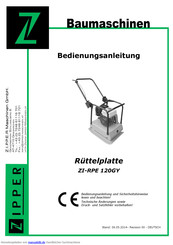 Zipper ZI-RPE 120GY Bedienungsanleitung