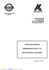 Addi-Data ADDICOUNT CPCI-1710 Funktionsbeschreibung