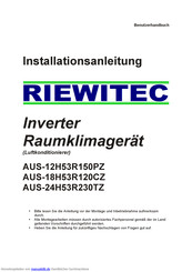 Riewitec AUS-24H53R230TZ Installationsanleitung