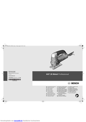 Bosch GST 25 Metal Professional Originalbetriebsanleitung