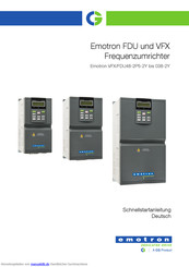 Emotron VFX48-2P5-2Y Schnellstartanleitung