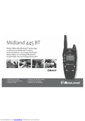 Midland 445BT Bedienungsanleitung