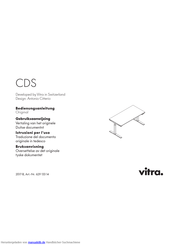 VITRA 629 133 14 Bedienungsanleitung