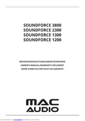 MAC Audio SOUNDFORCE 1300 Bedienungsanleitung