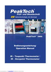 PeakTech 5400 Bedienungsanleitung