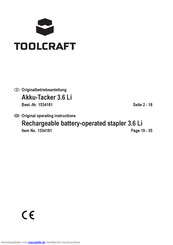 TOOLCRAFT 1534181 Originalbetriebsanleitung