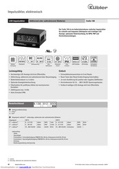 Kubler Codix 130 Bedienungsanleitung