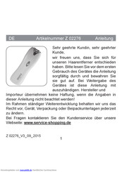 DS Produkte Z 02276 Anleitung