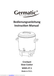 Germatic WWS-27.1 Bedienungsanleitung