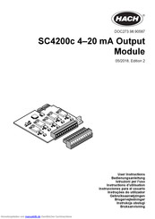Hach SC4200c Bedienungsanleitung