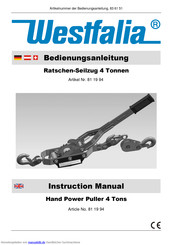 Westfalia 81 19 94 Bedienungsanleitung