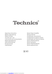 Technics SE-R1 Bedienungsanleitung