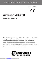 Conrad Airbrush AB-200 Bedienungsanleitung