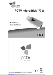 PCTV Systems 77e Kurzanleitung